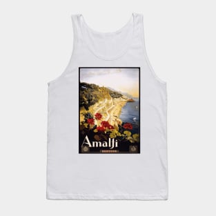 Amalfi, Italy Vintage Travel Poster Design Tank Top